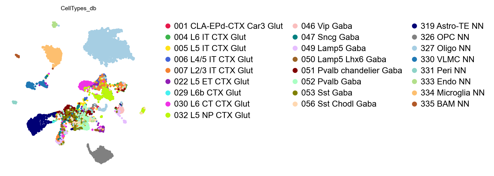 GDR embedding coloured by cell type